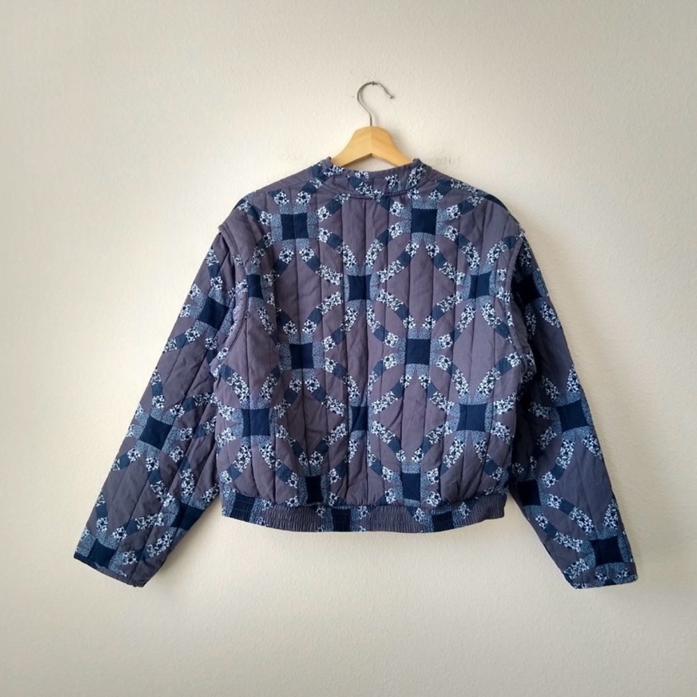 Universal Thread Blue Quilted Jacket Medium - image 8